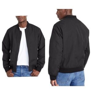 Old Navy Men's Black Bomber Jacket Coat Size XL